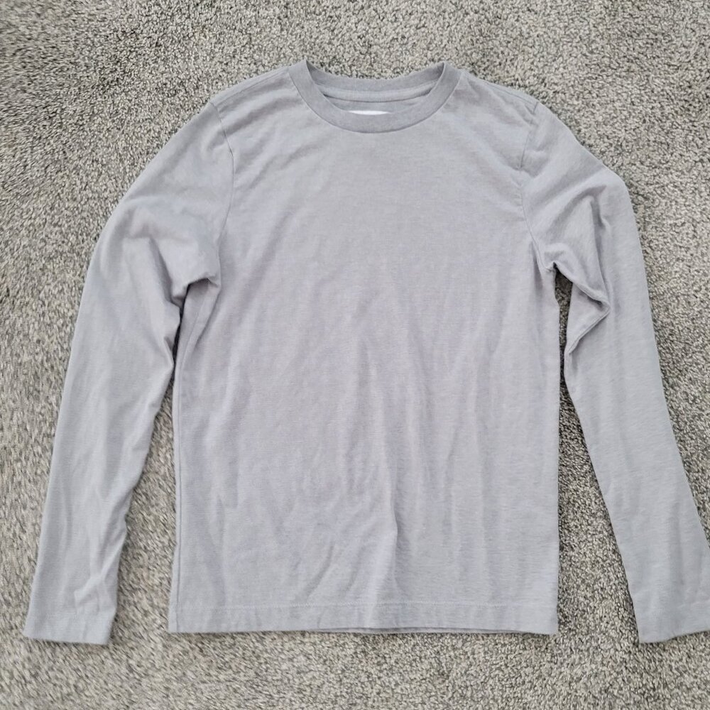 Boys Nordstrom Rack Grey Long Sleeve Shirt Large 10-12